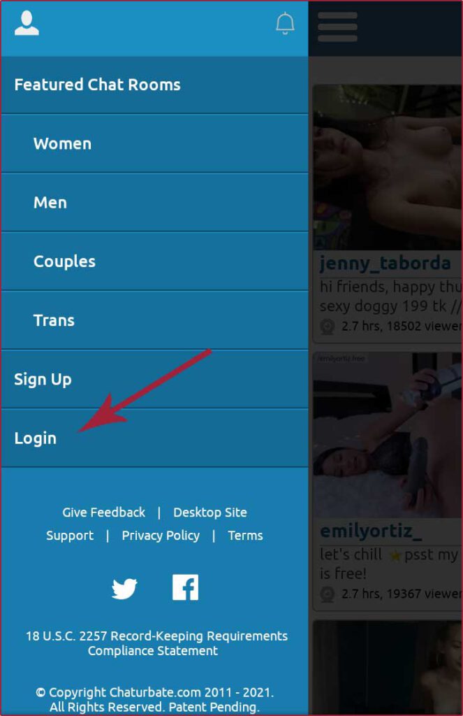 Chaturbate Mobile Login