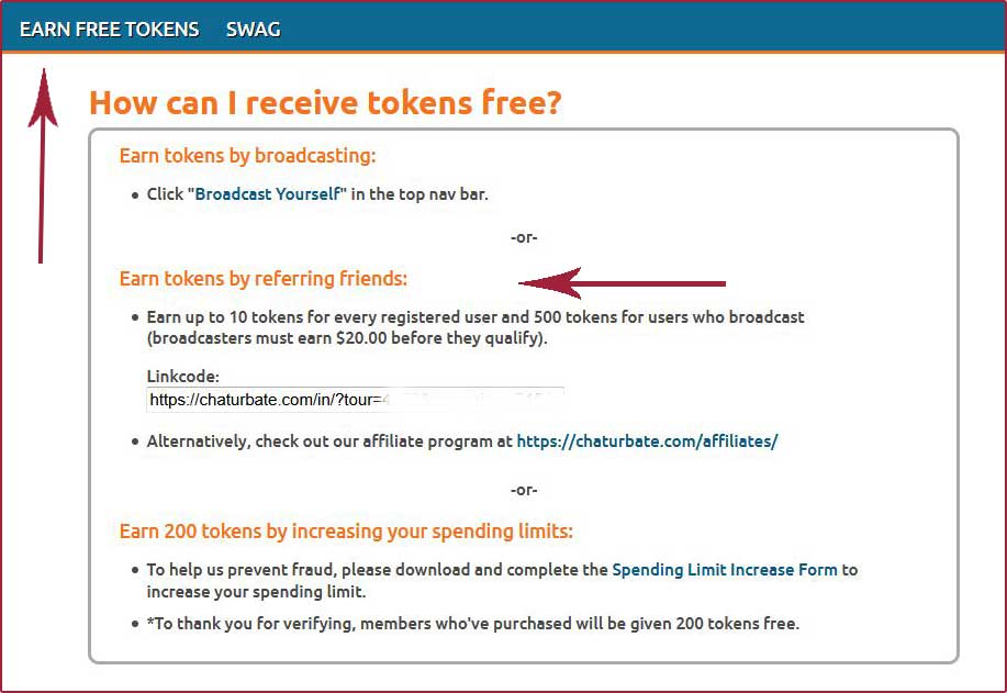 Chaturbate Free Tokens