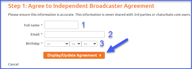 Chaturbate - Independent broadcaster agreement